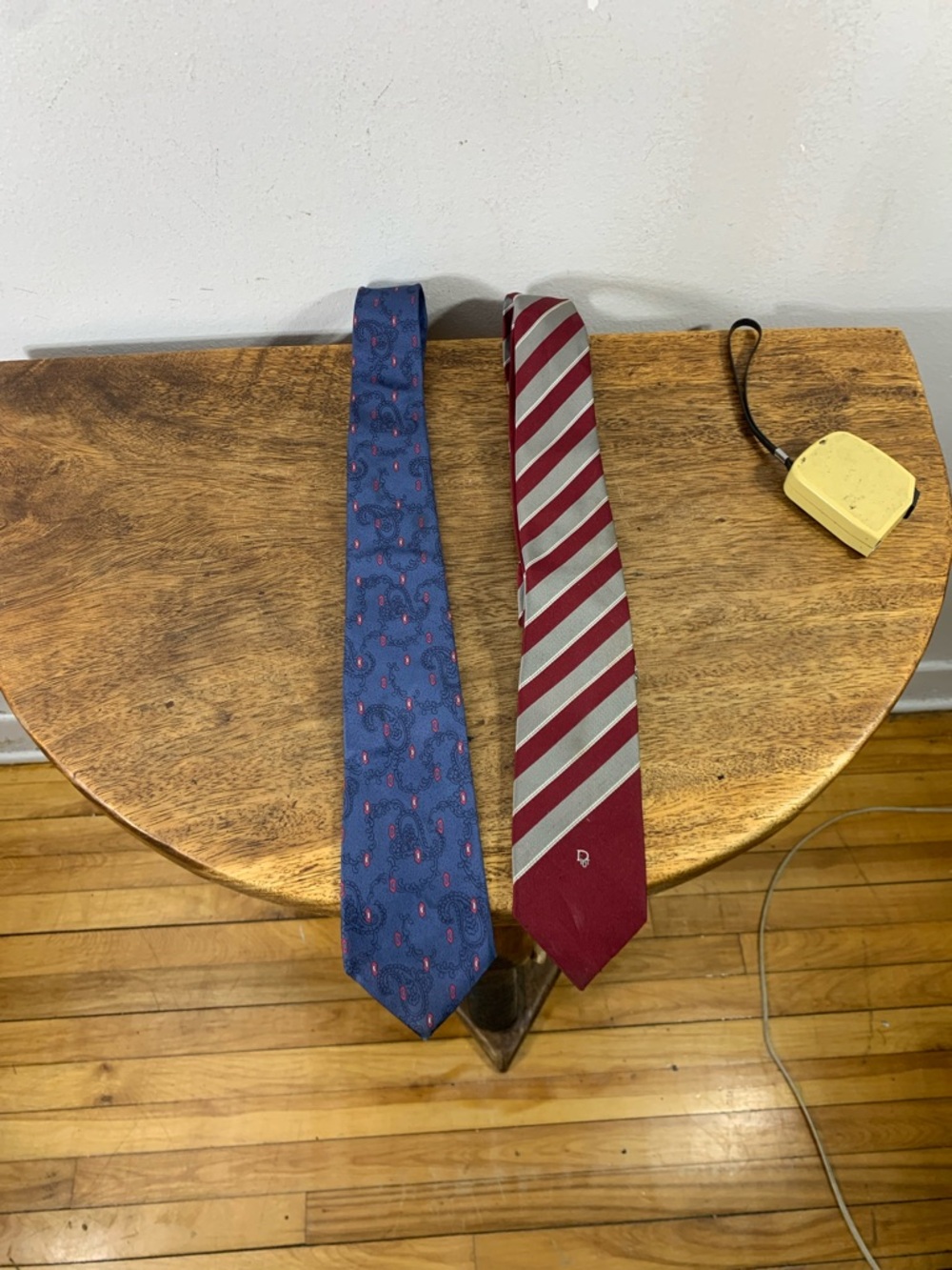 Vintage Christian Dior Ties (2) Silk made in Canada